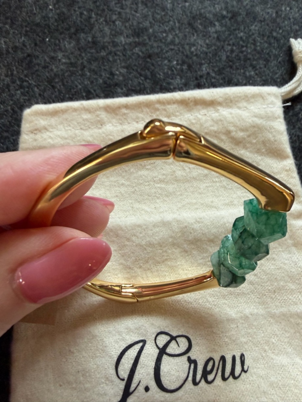 J. Crew Gold-Tone Bracelet with Faceted Beads - Picture 6 of 10